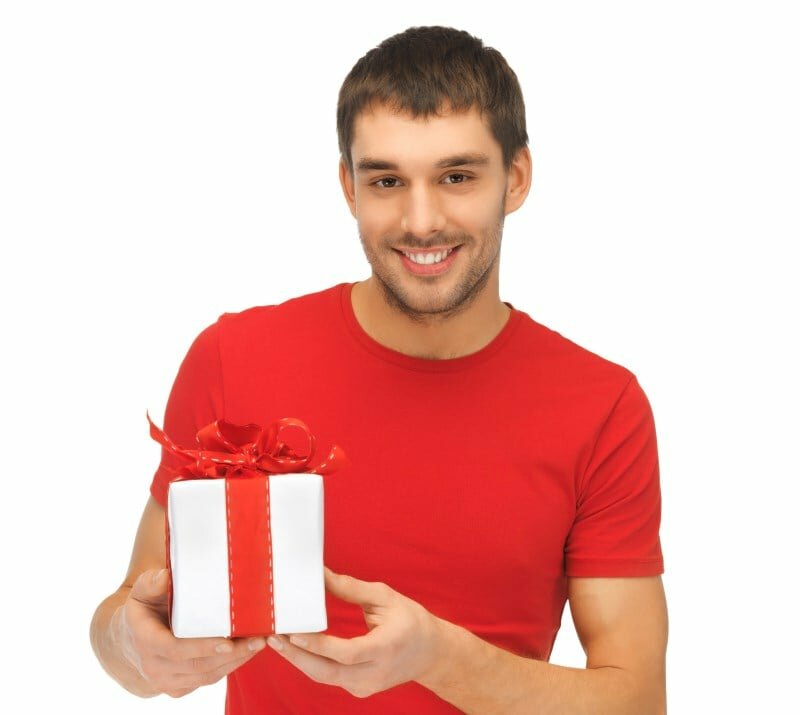 Ever wonder why some guys try so hard to get while others won't do anything at all? Try Too Hard Guy Giving Present