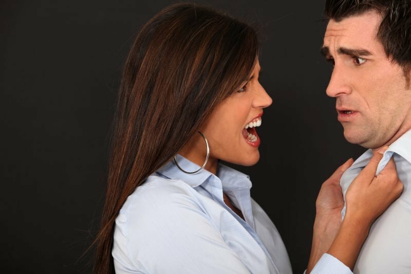 Stop talking about those other girls you scream but he just doesn't get it. Angry Upset Woman Boyfriend