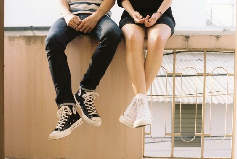 Body Language Legs Hanging Over