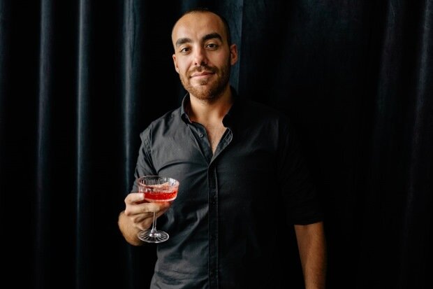 Predictable Man Holding Glass Staring Lingering